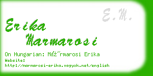 erika marmarosi business card